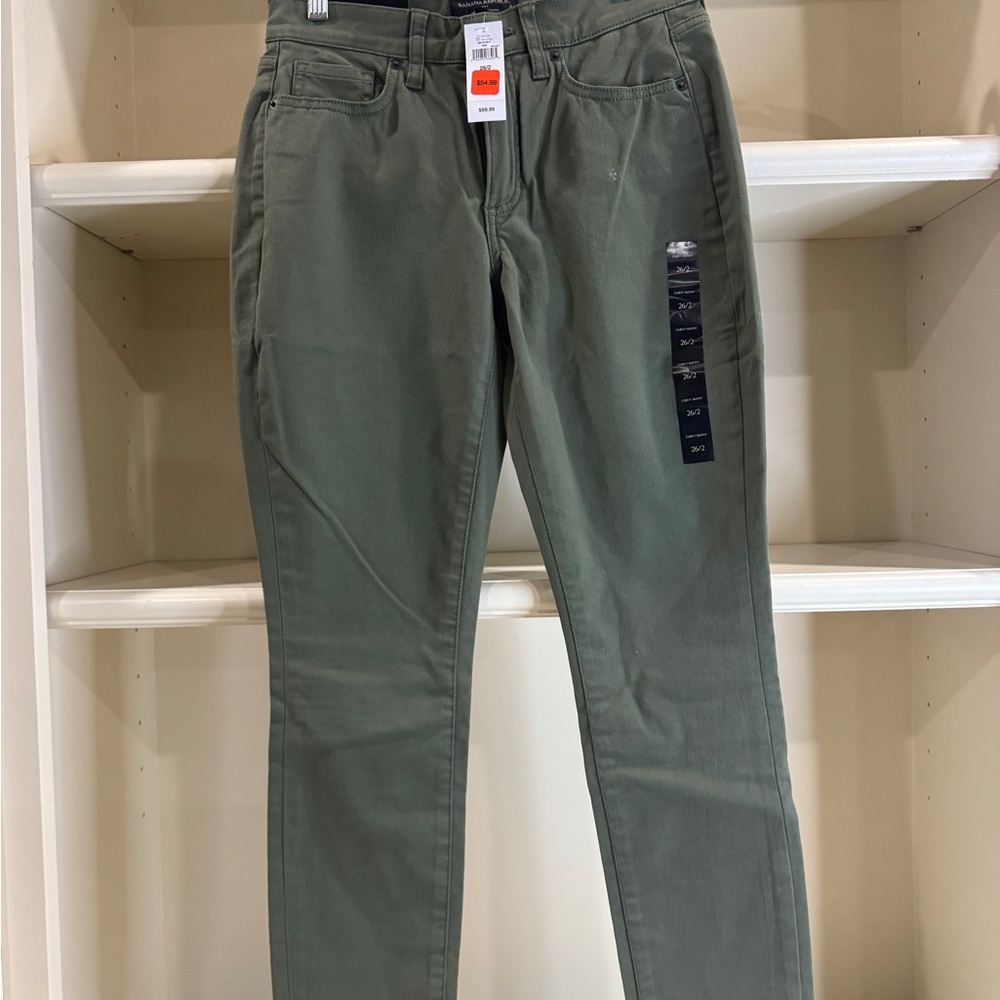 Banana Republic Olive Curvy Skinny Jeans